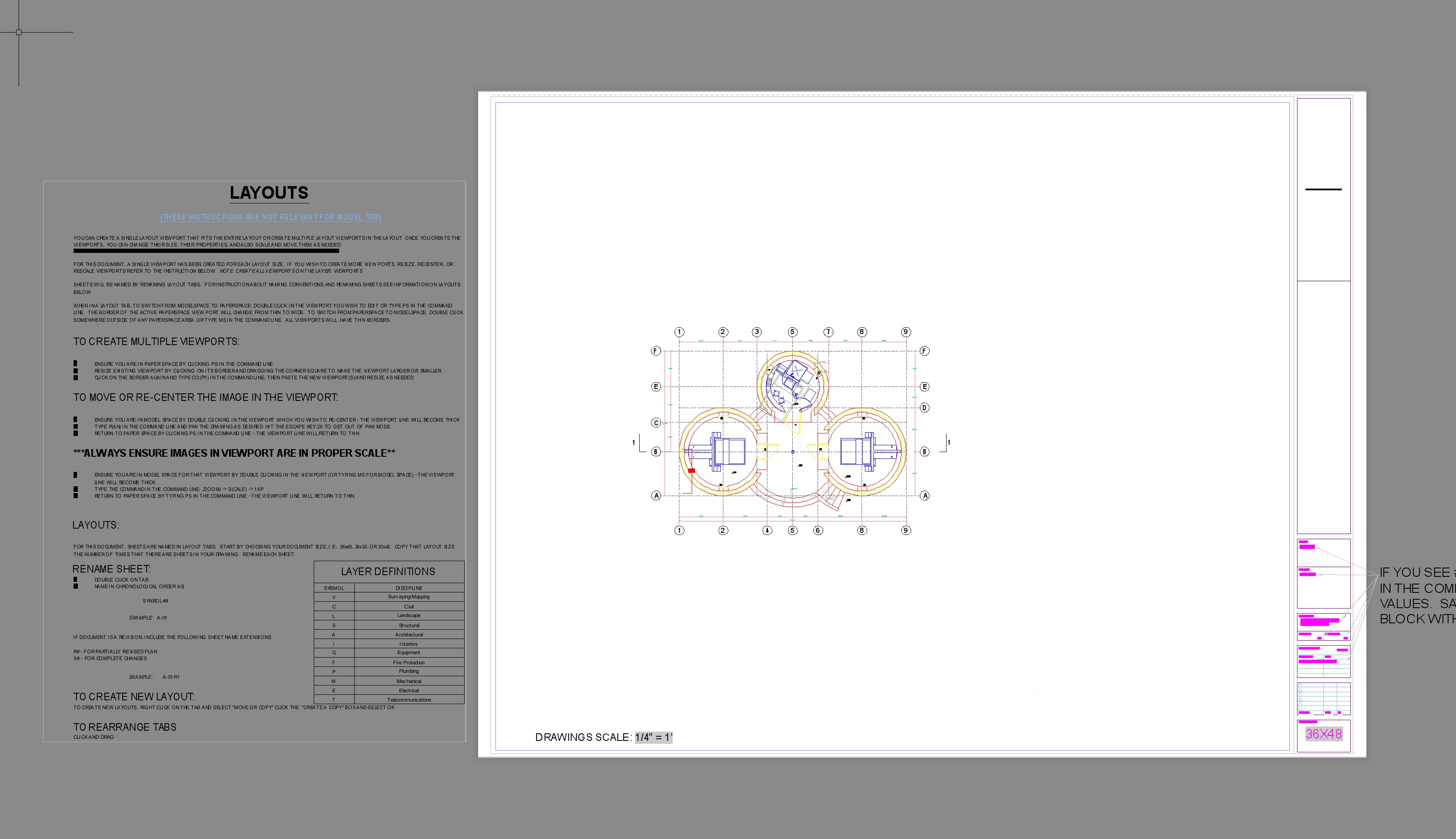 Free autocad drawing samples